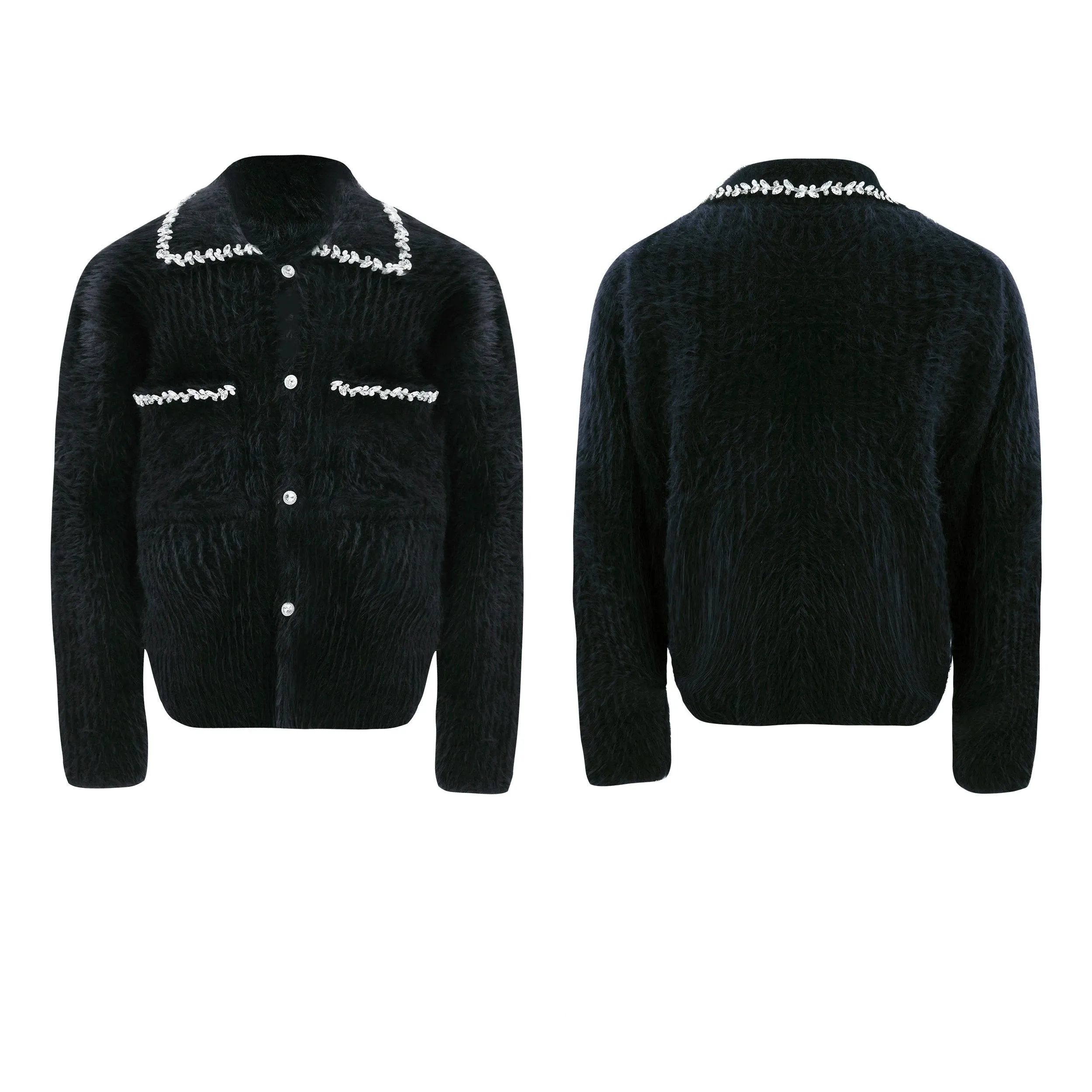 【24s Dec.】Diamond-studded Luxury Cardigan