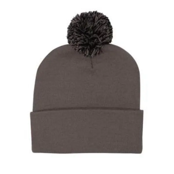 Acrylic Beanie with Pom Pom