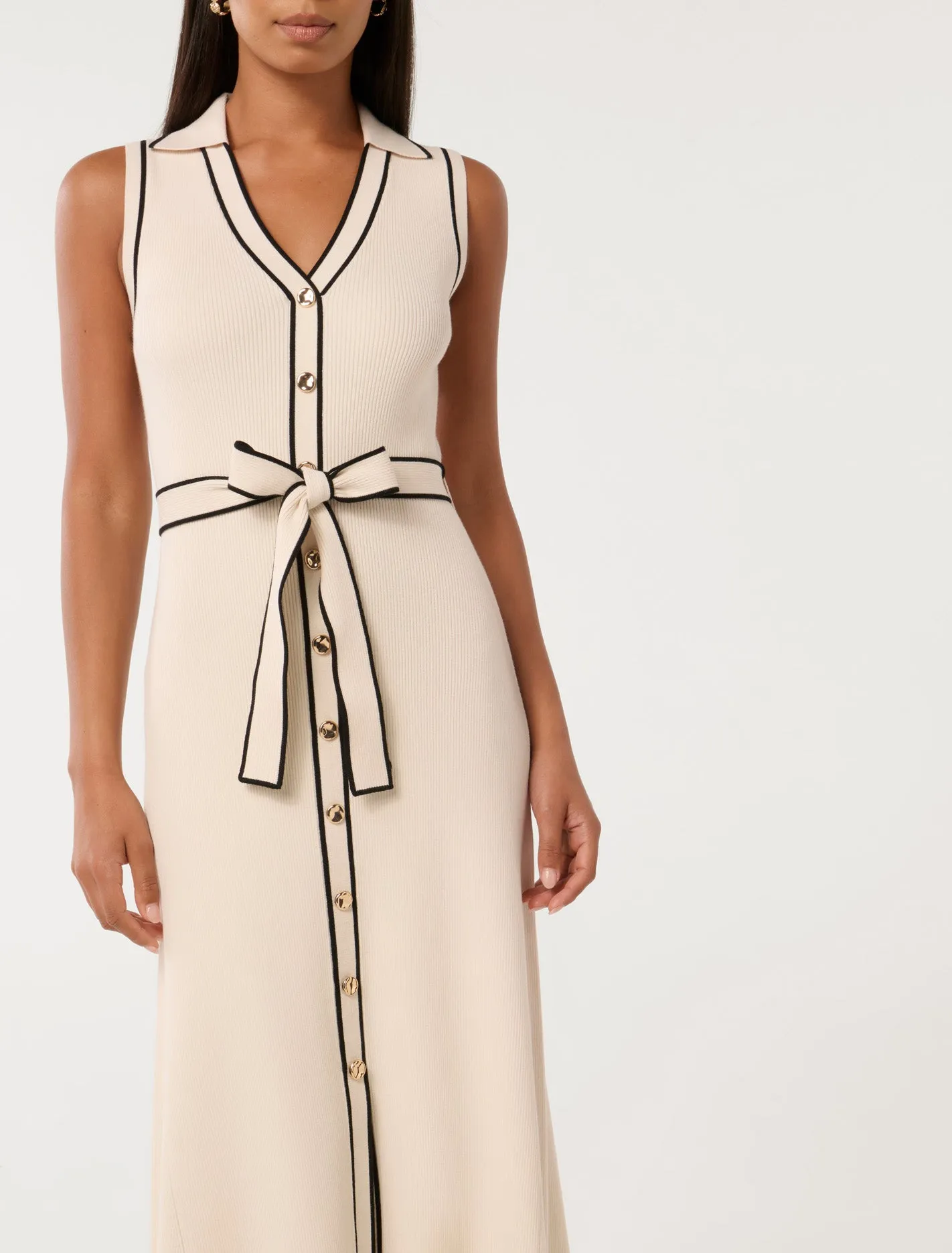 Adeline Sleeveless Knit Midi Dress