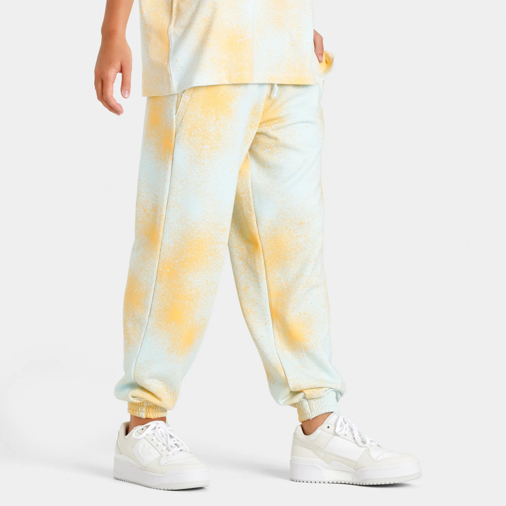 adidas Women's AOP Joggers Almost Blue / Hazy Orange