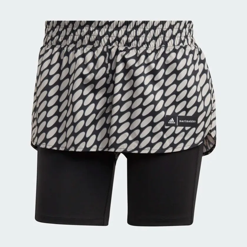 adidas x Marimekko Run Icons 3 Bar Logo 2-in-1 Women's Running Shorts