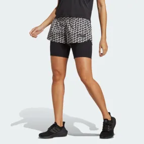 adidas x Marimekko Run Icons 3 Bar Logo 2-in-1 Women's Running Shorts