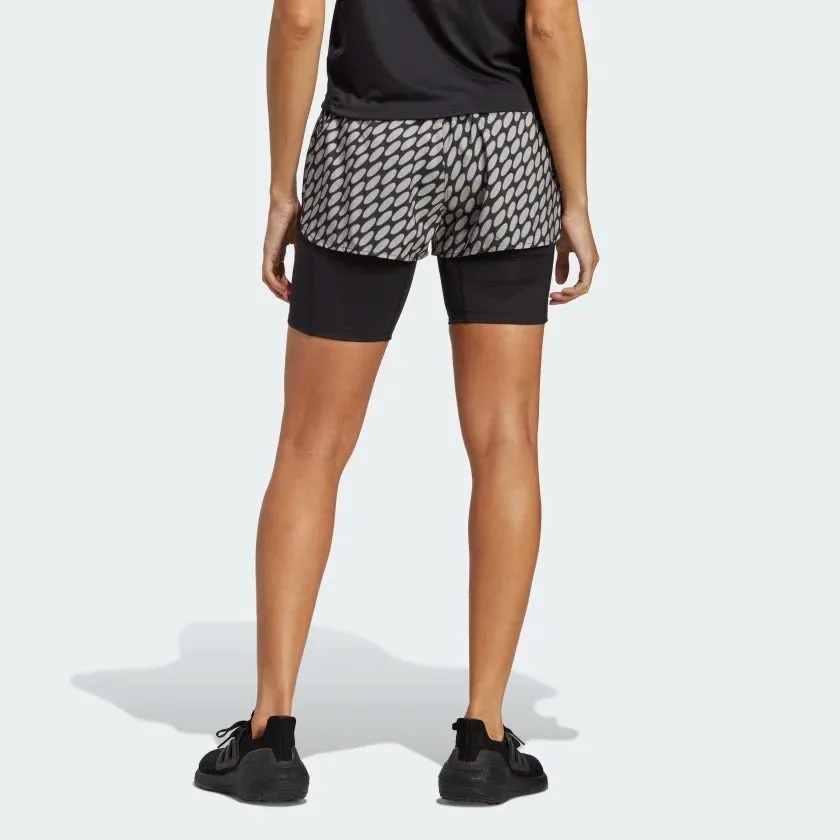 adidas x Marimekko Run Icons 3 Bar Logo 2-in-1 Women's Running Shorts