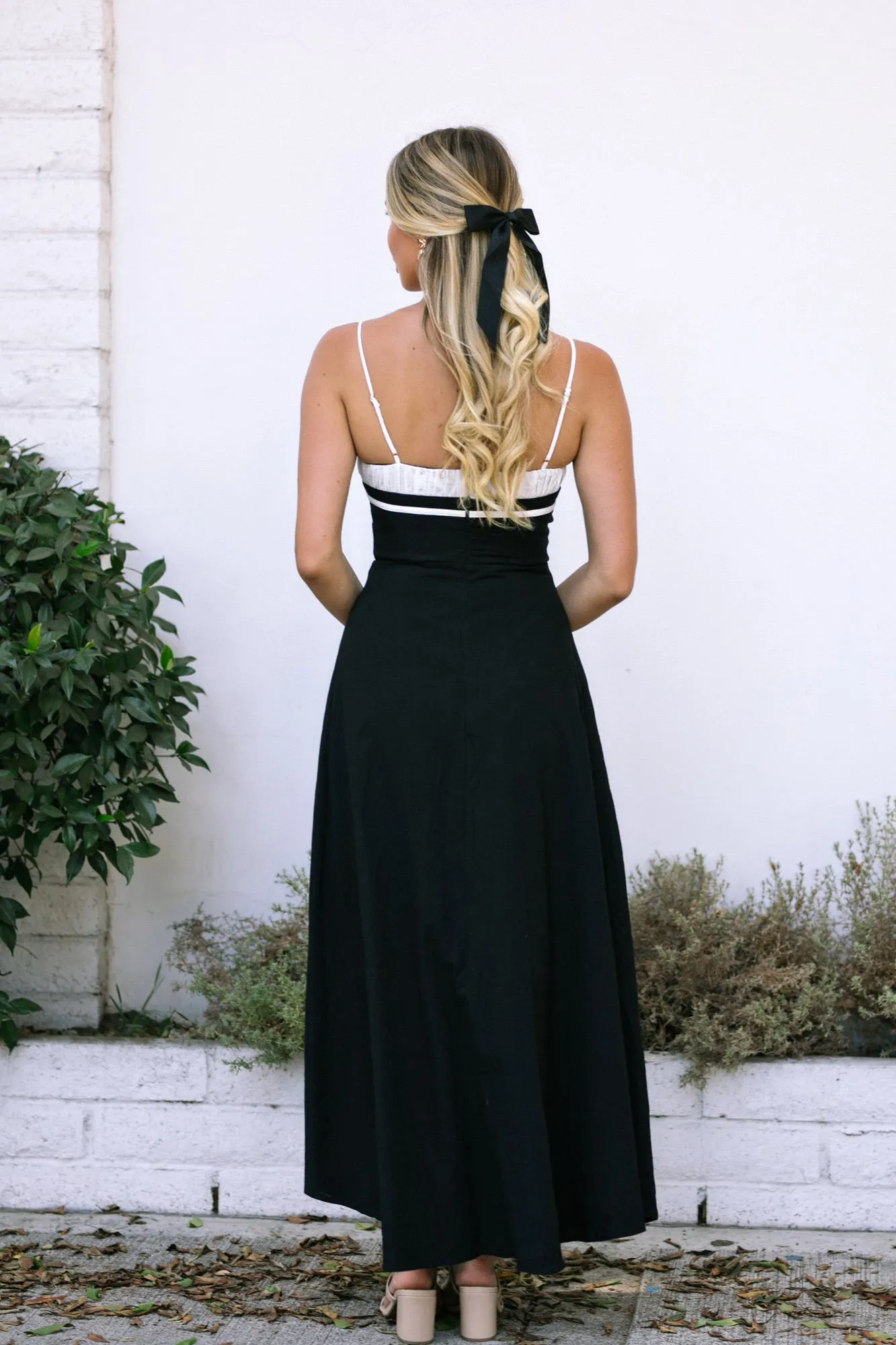 Amelie Contrast Maxi Dress