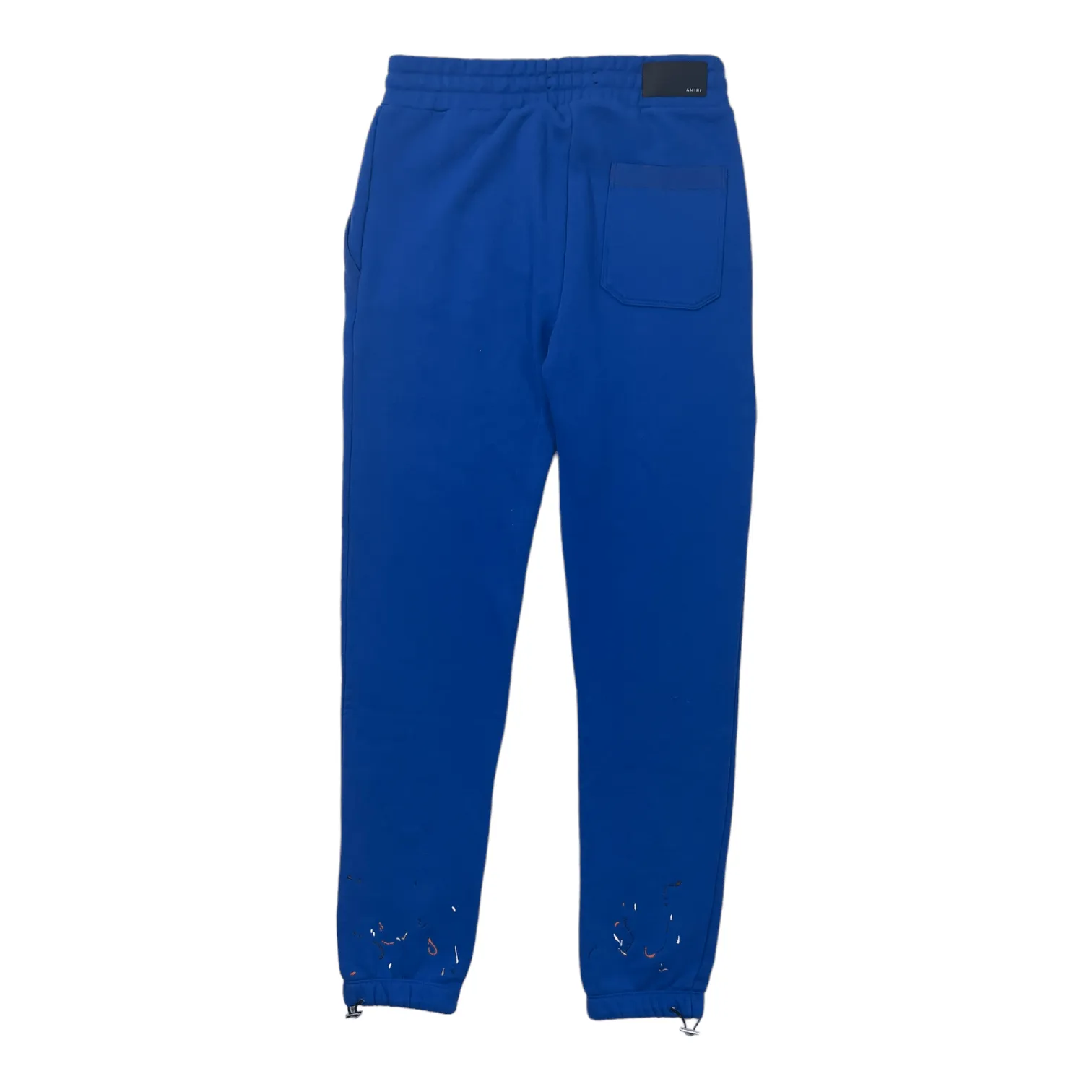 Amiri Core Logo Paint Drip Sweatpants Blue