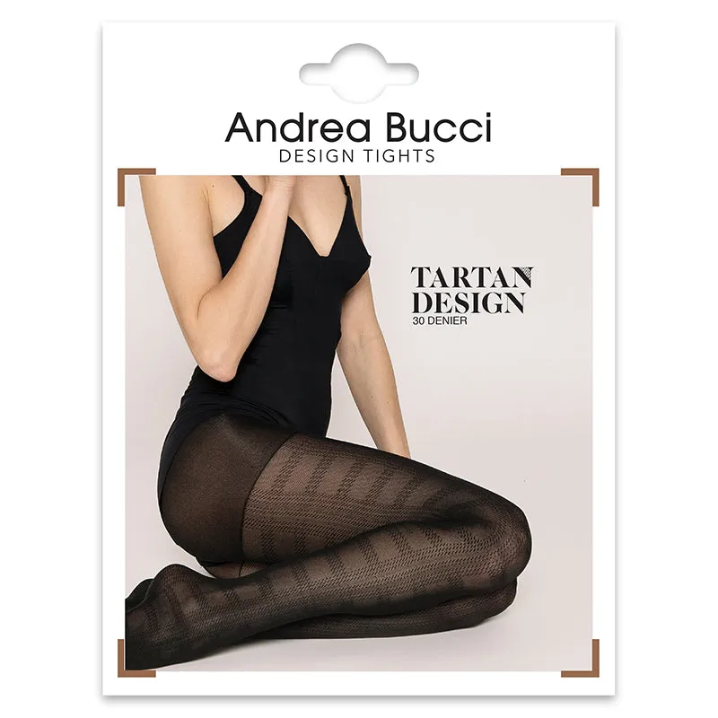 Andrea Bucci 30 Denier Tartan Design Tights