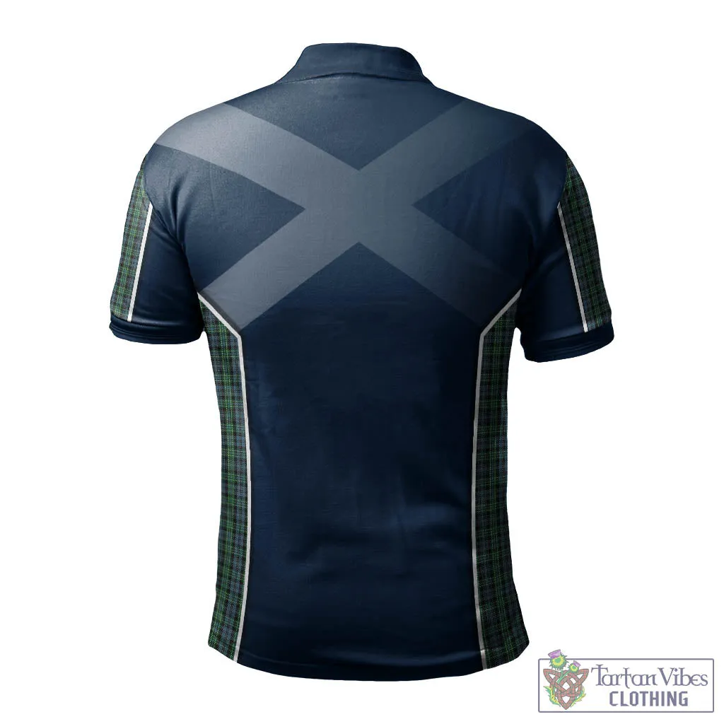 Arbuthnot Tartan Men's Polo Shirt with Family Crest and Lion Rampant Vibes Sport Style