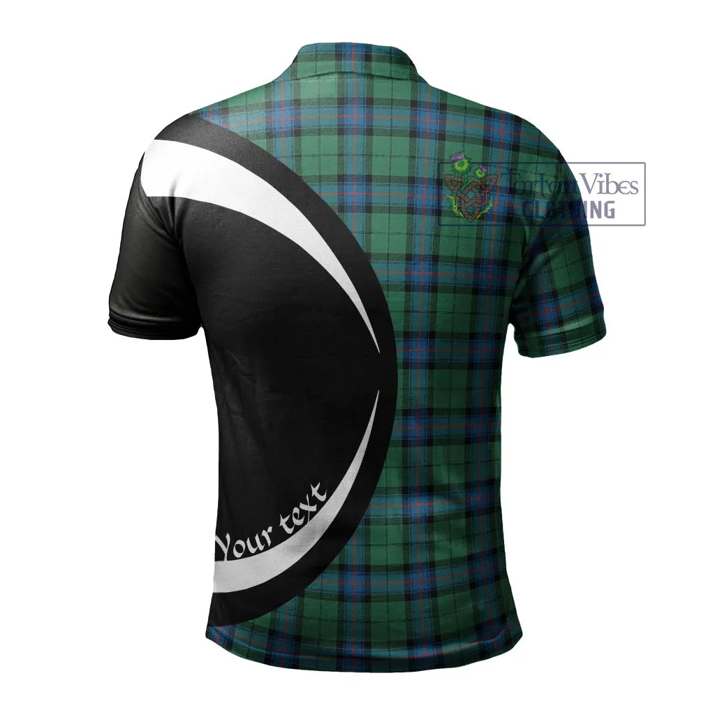 Armstrong Ancient Tartan Men's Polo Shirt with Family Crest Circle Style