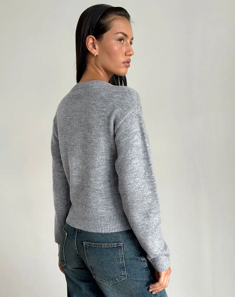 Aura Cardigan in Dusty Grey