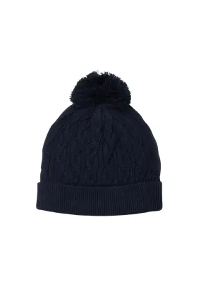 Baby Cable Knit Beanie | Navy