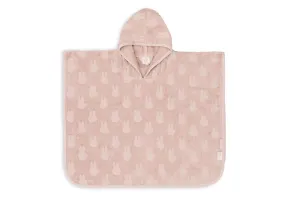 Badponcho Badstof Miffy Jacquard - Wild Rose