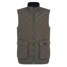 Barbour Fernwood Mens Quilted Gilet - Dark Olive