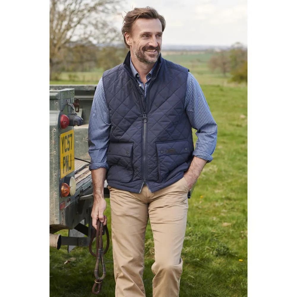 Barbour Fernwood Mens Quilted Gilet - Navy