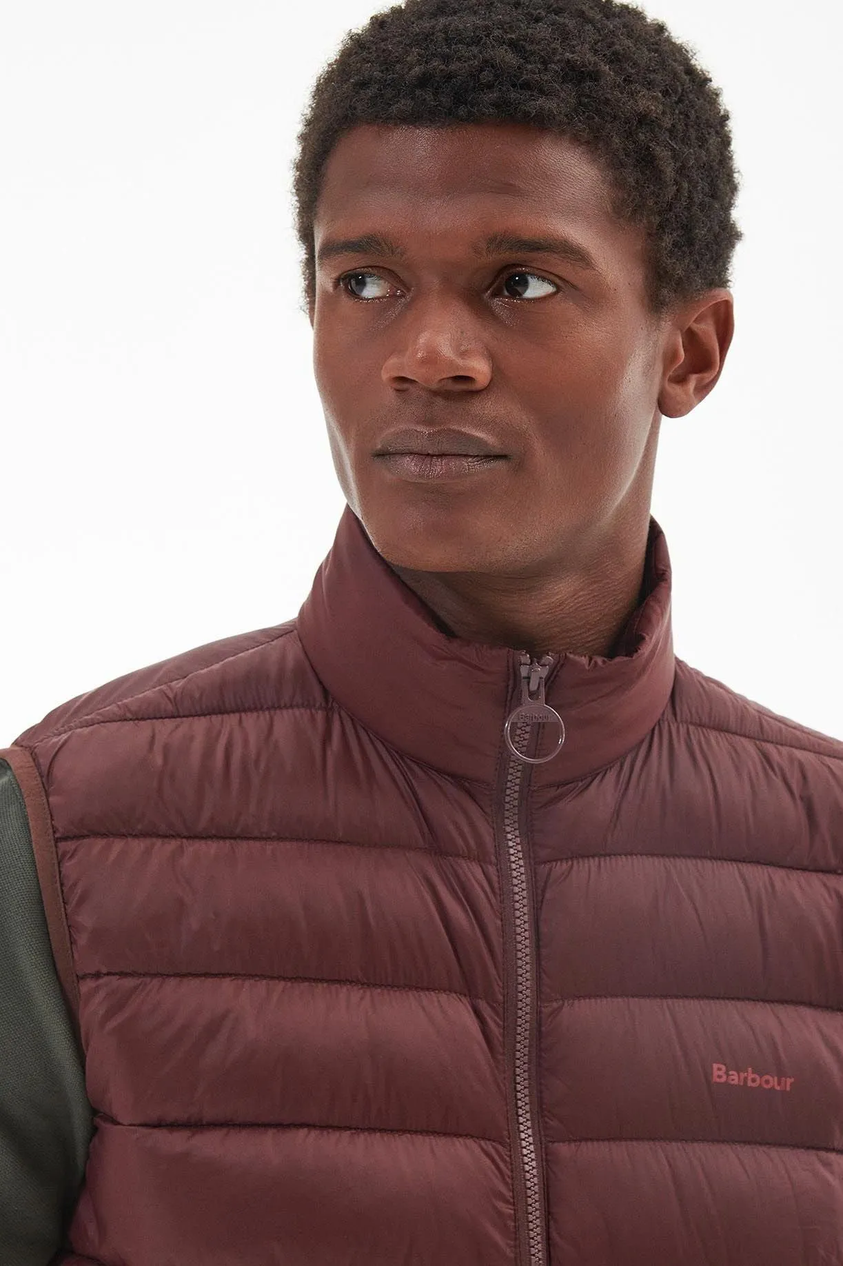 Barbour Gilet Bretby in Maroon Truffle  MGI0024BR71