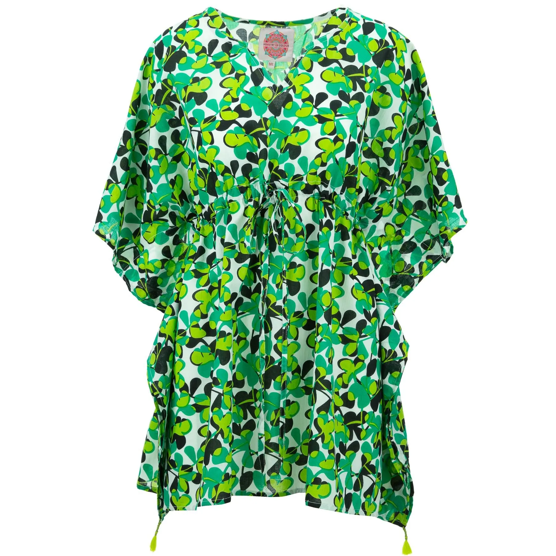 Beach Kaftan Cover-Up - Sprouted Green