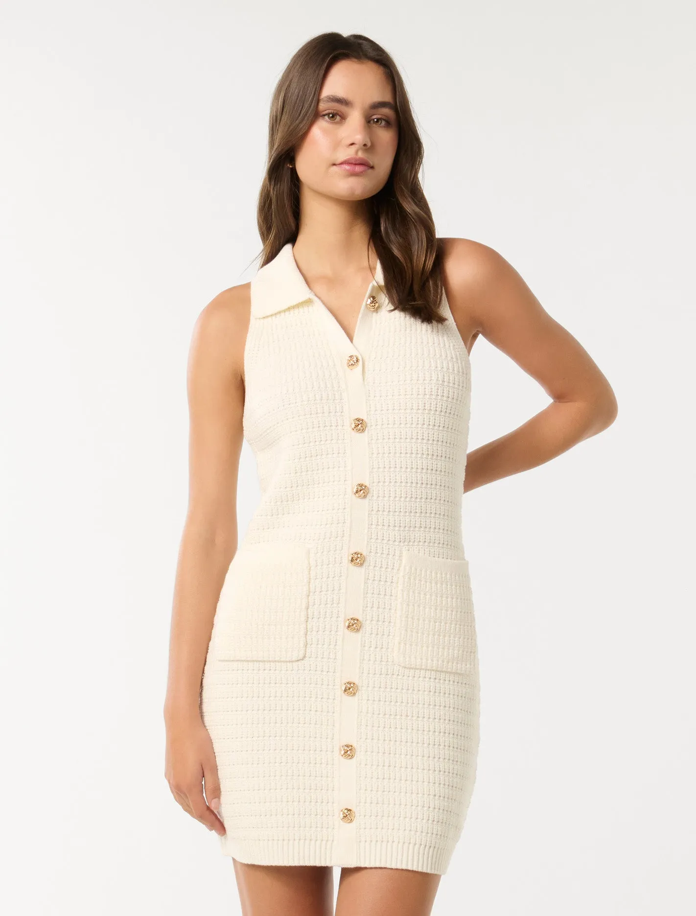 Beck Textured Knit Mini Dress