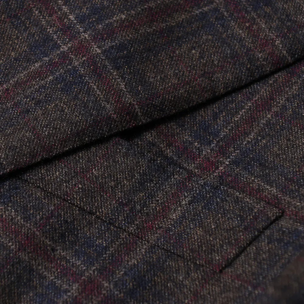 Belvest Windowpane Check Wool Sport Coat