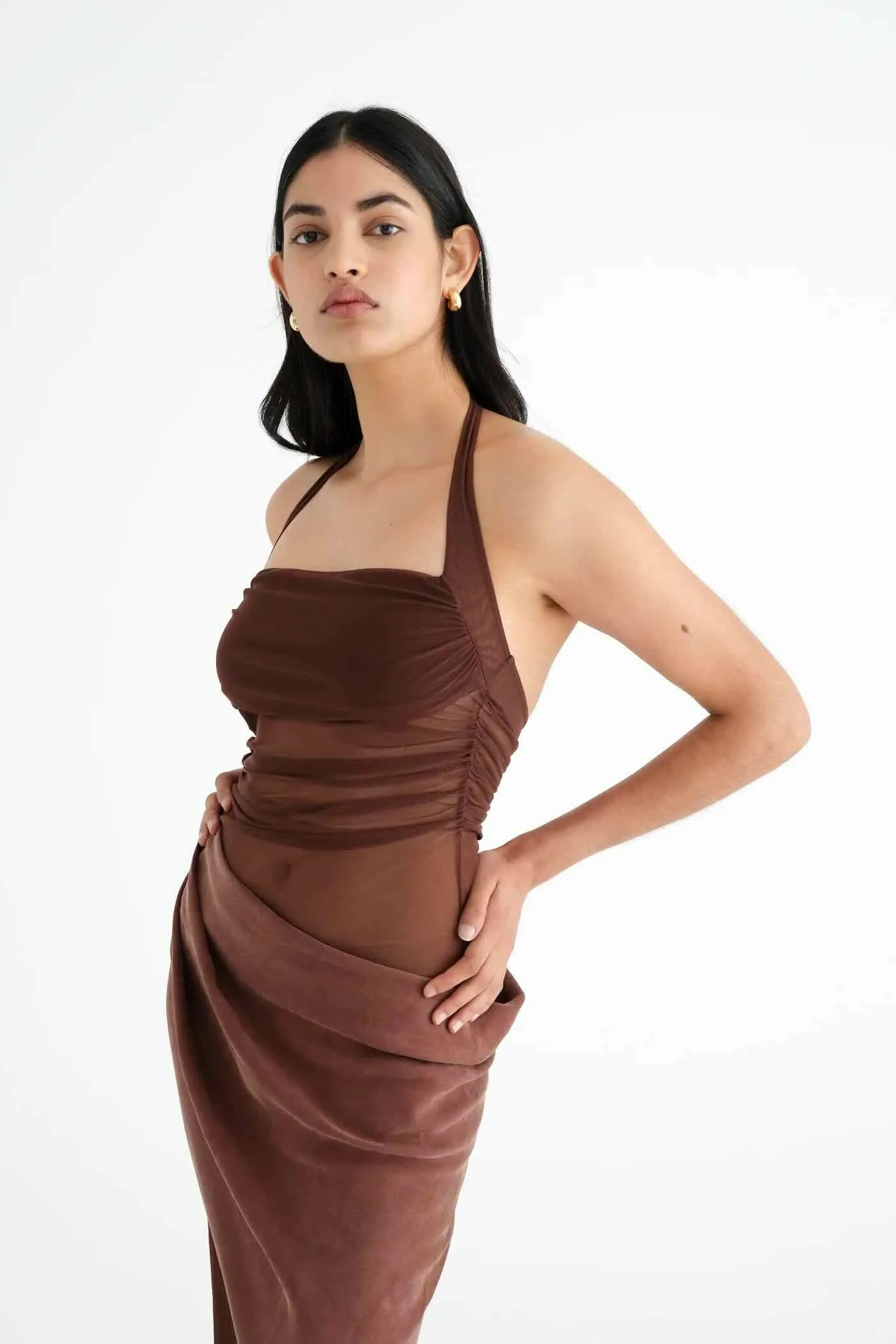 Benni Gina Maxi Dress - Chocolate