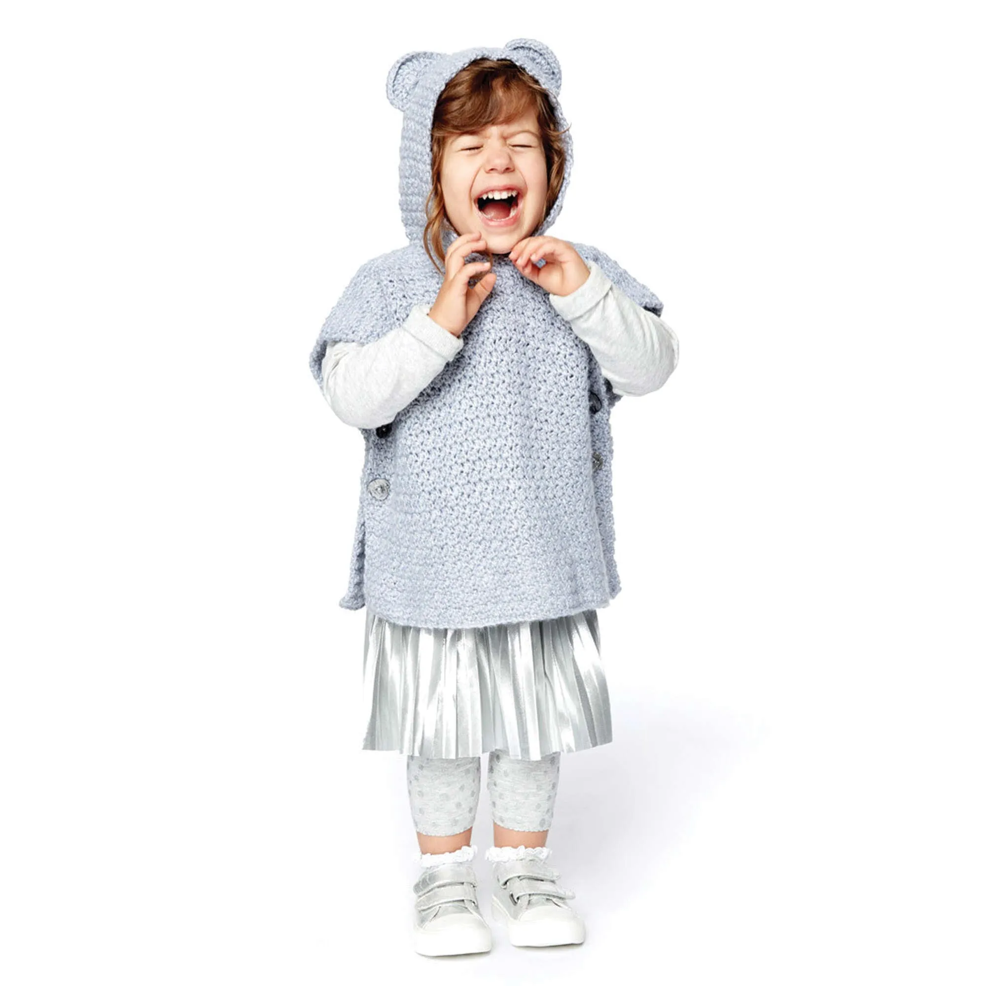 Bernat Teddy Bear Crochet Poncho