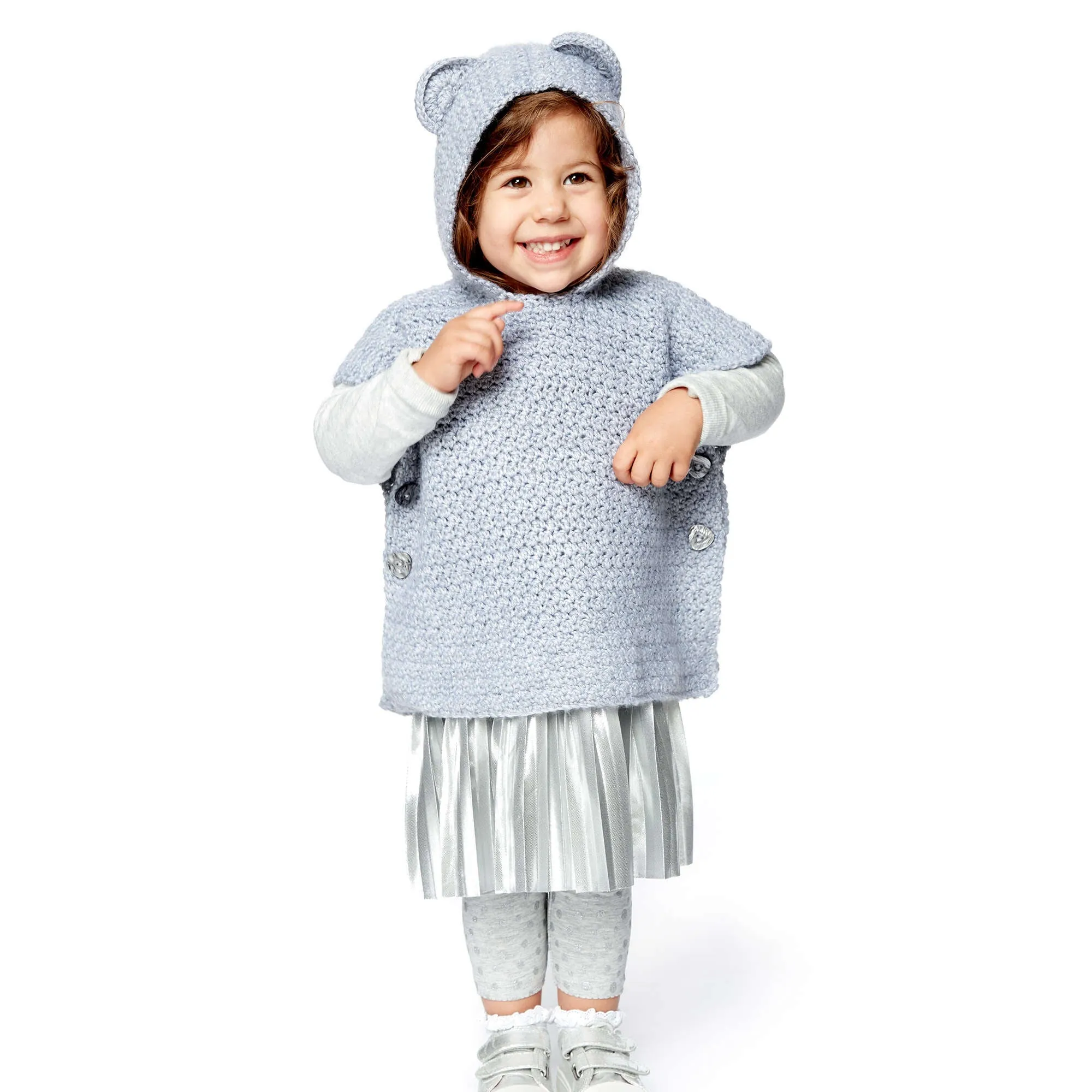 Bernat Teddy Bear Crochet Poncho