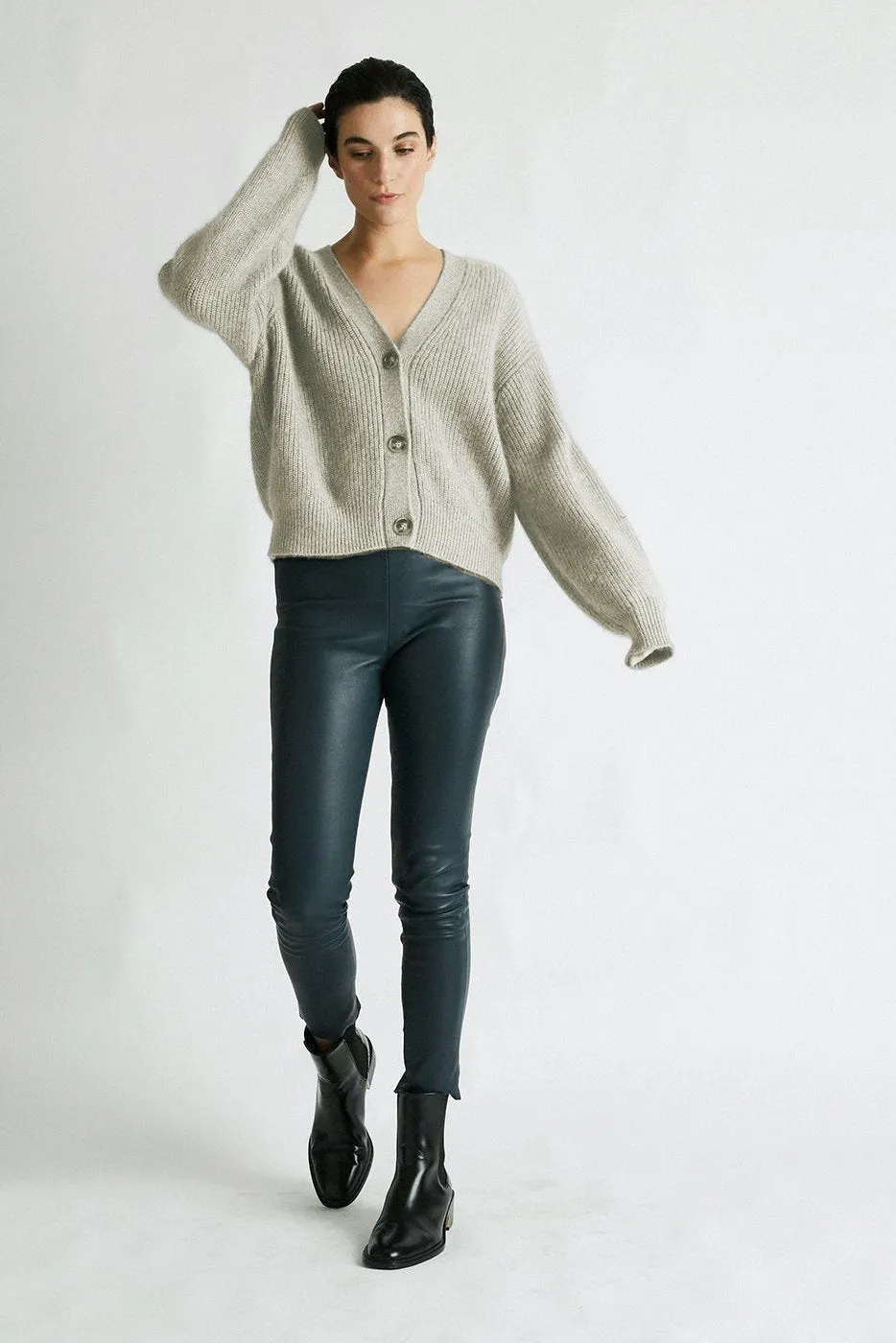   Beryll Cashmere Cardigan Sweater | Shell Gray