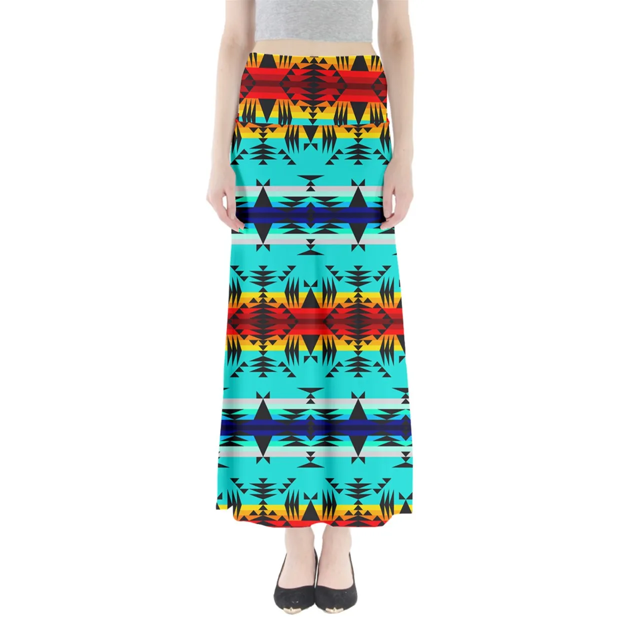 Between the Mountains Full Length Maxi Skirt