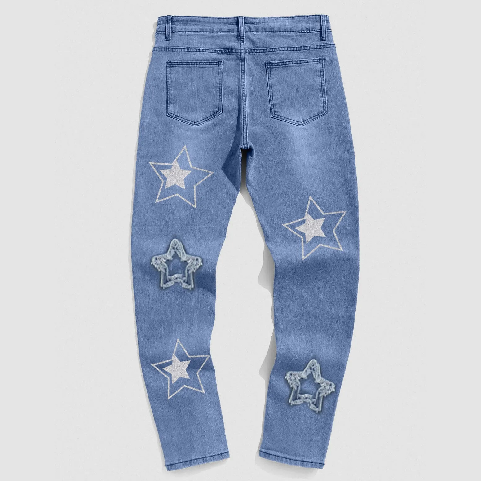 Black Blue Star Jeans