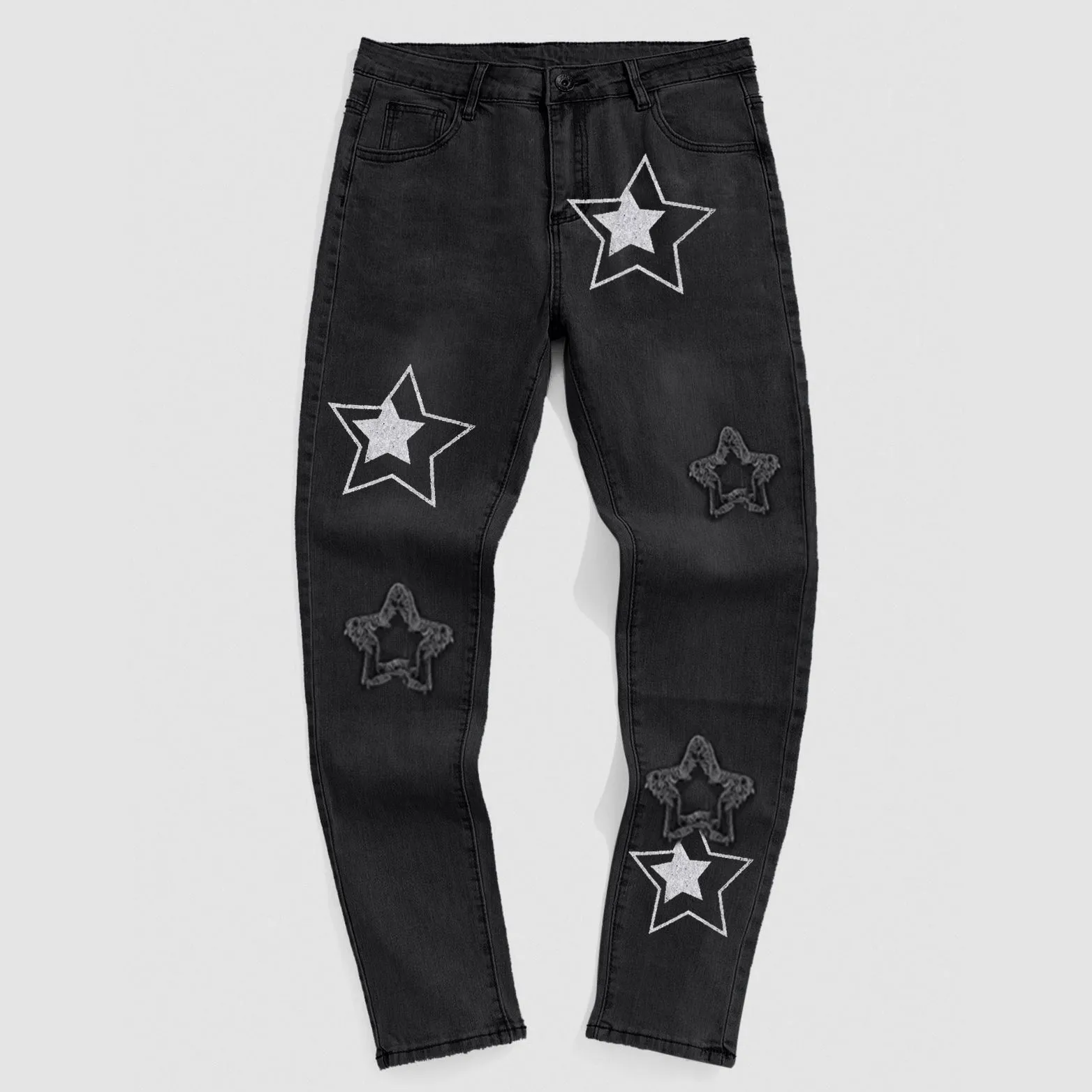 Black Blue Star Jeans