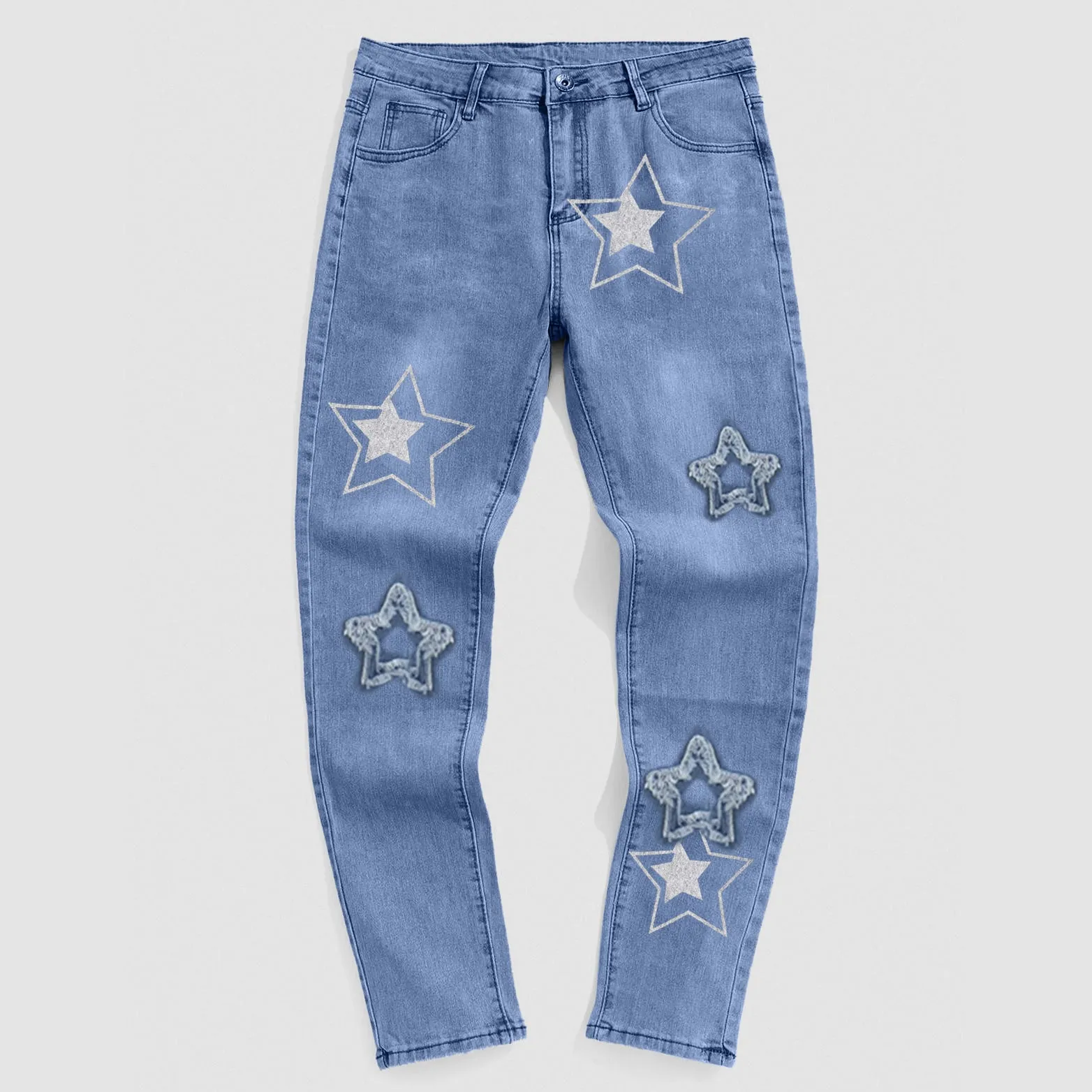 Black Blue Star Jeans