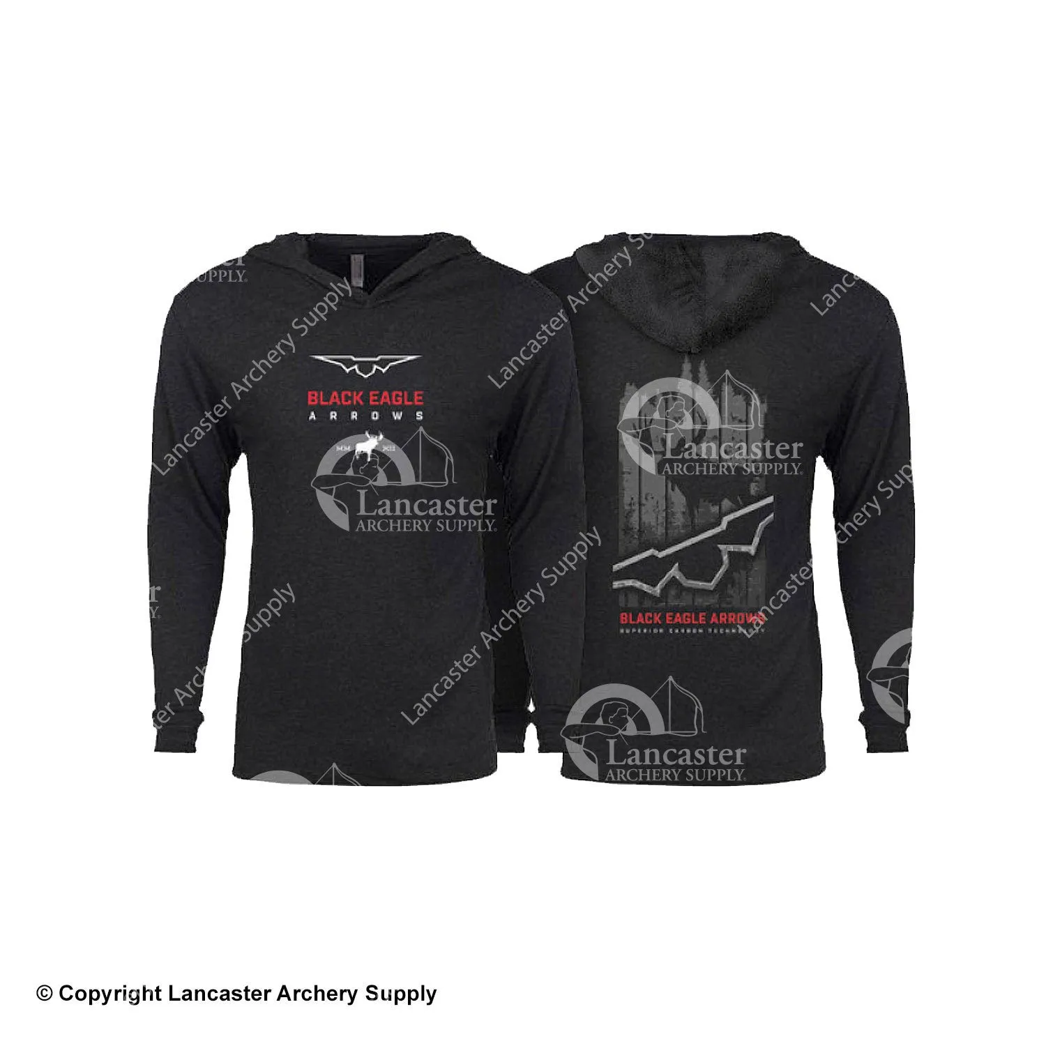 Black Eagle Next Level Triblend Long Sleeve Hoodie