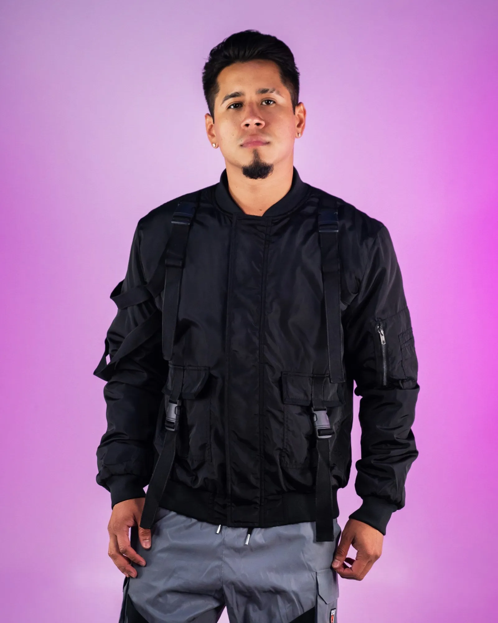 Black Get Tactical Utility Jacket