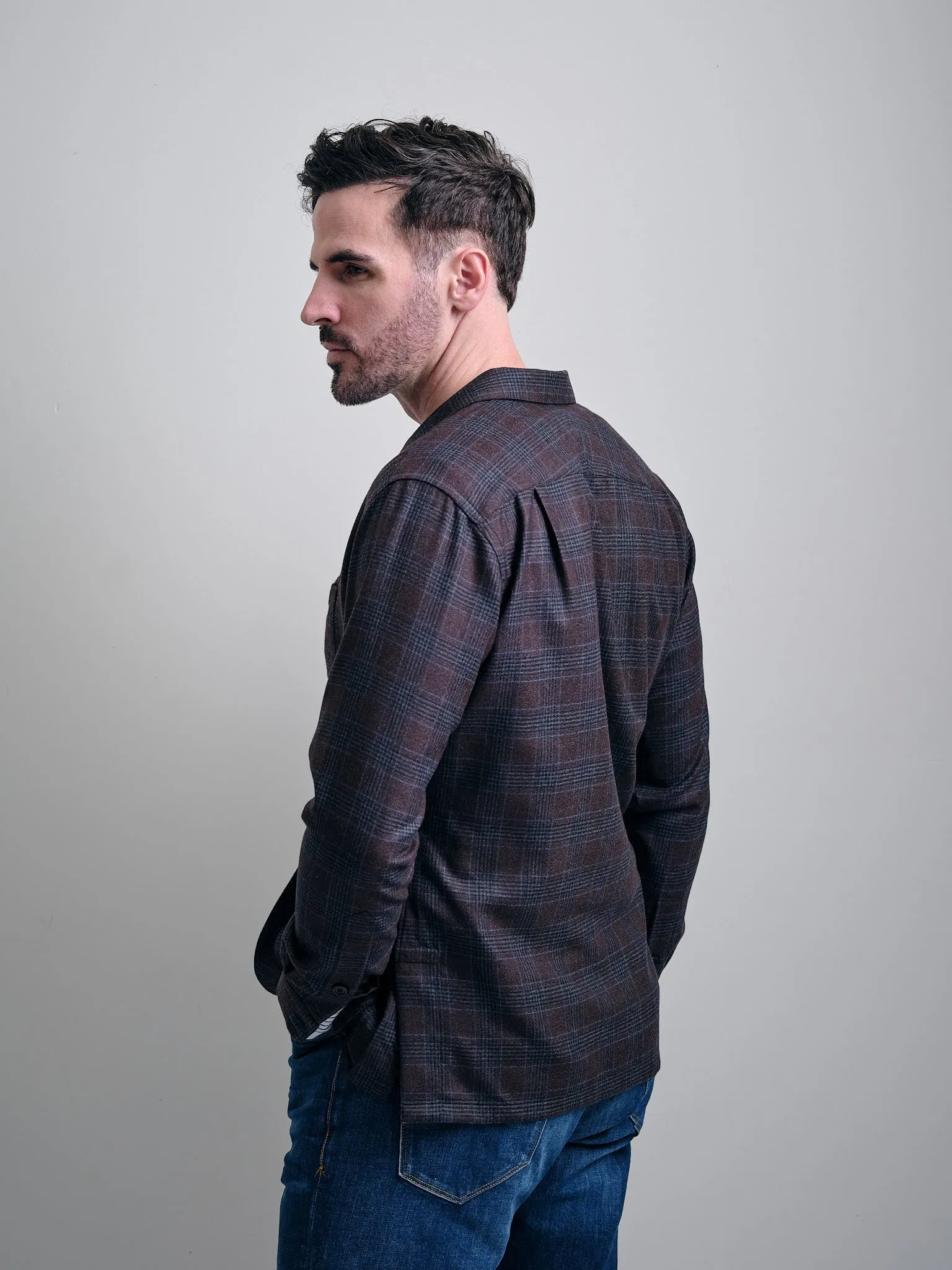 Black Label Brown/Black Glen Plaid Overshirt