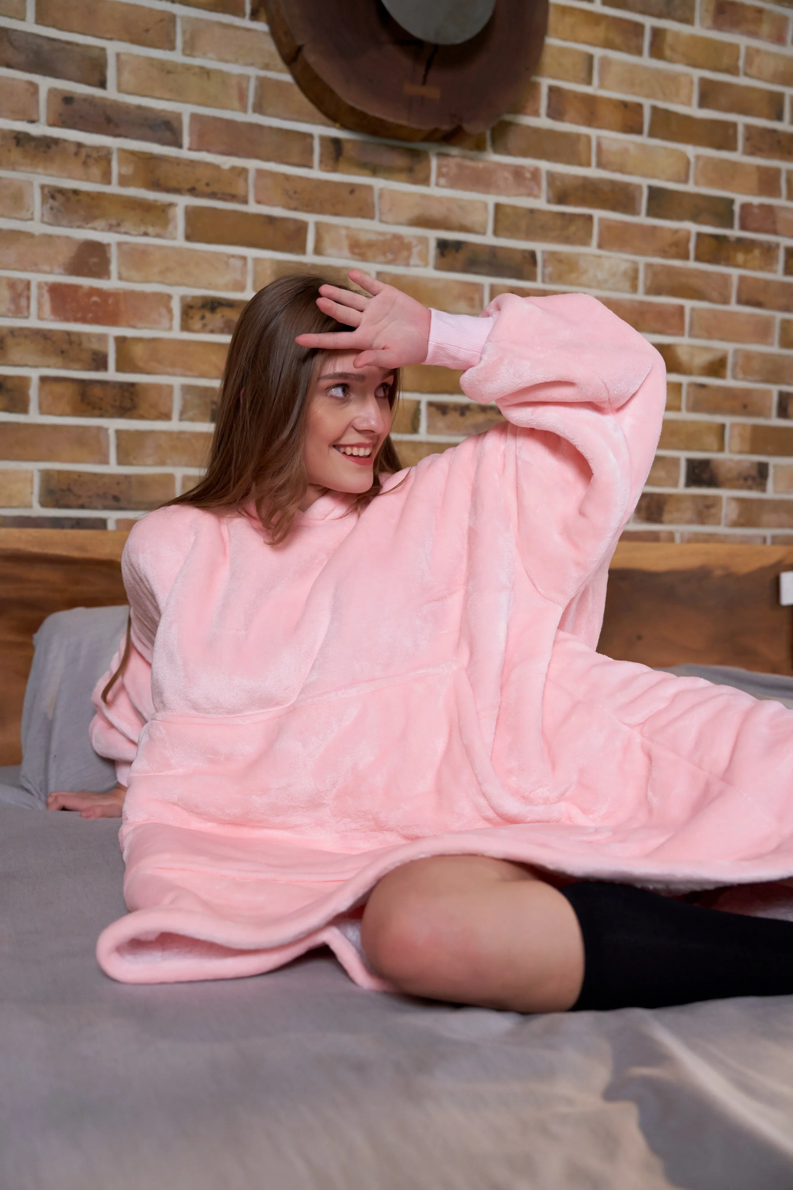 Blush Pink - Hoodie Blanket - Comfy Series