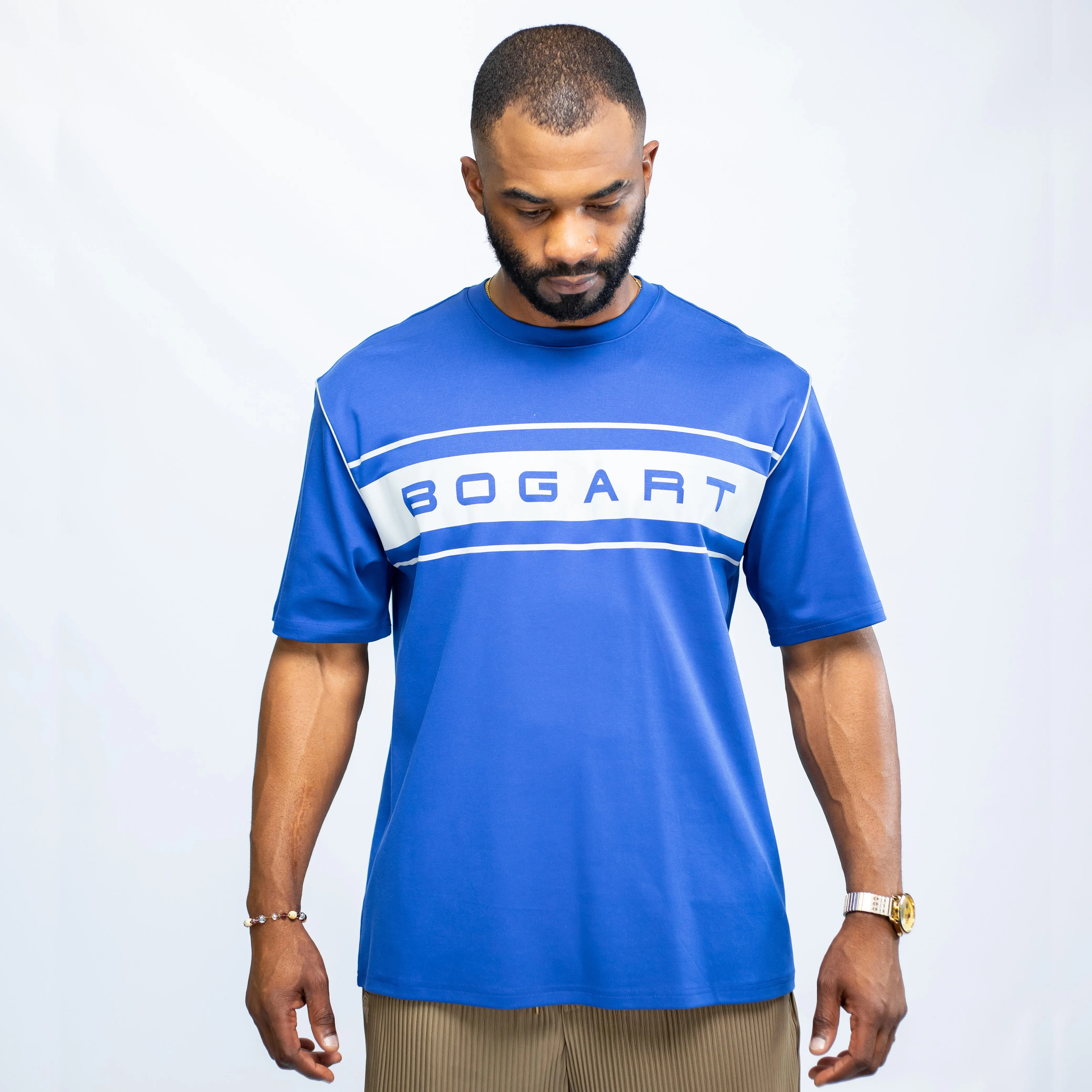 Bogart Beyond Collection Signature Stripe T-Shirt