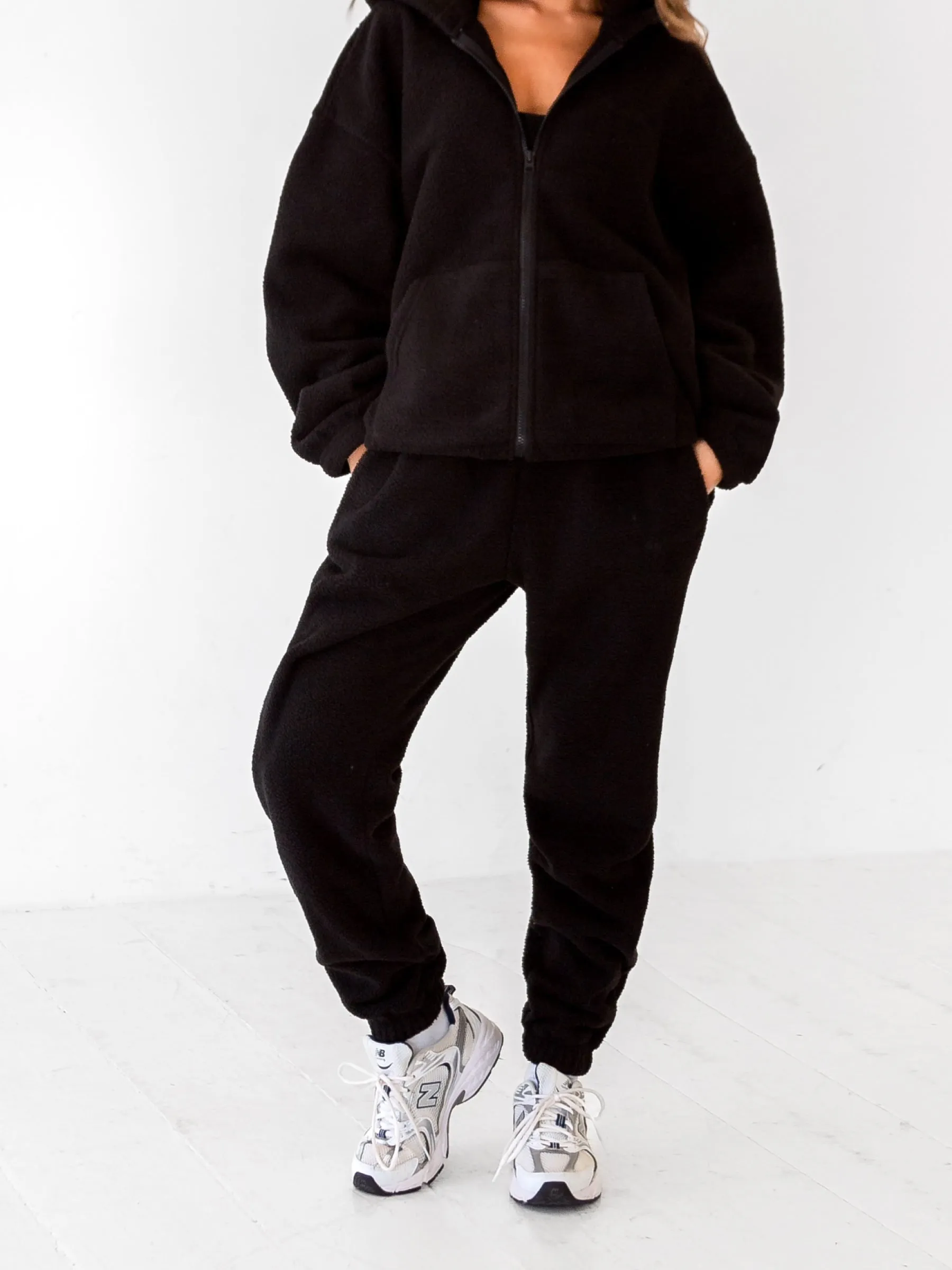 Borg Sweatpants - Black