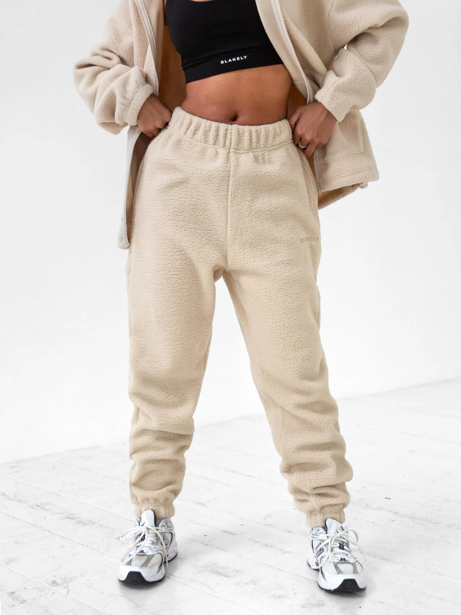 Borg Sweatpants - Sand