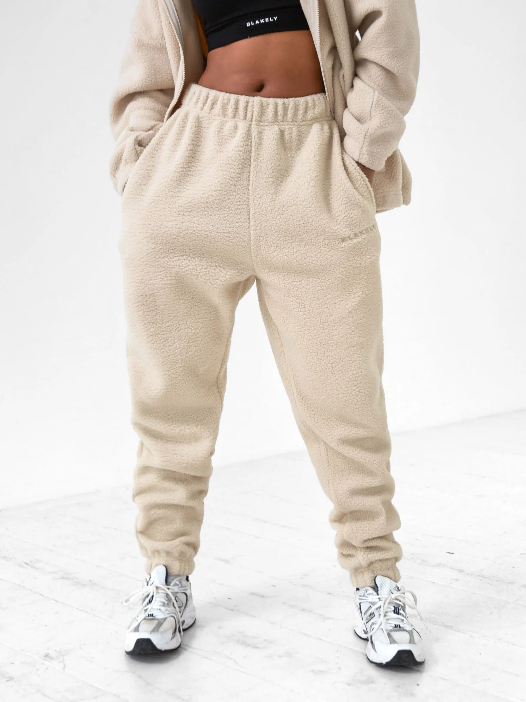 Borg Sweatpants - Sand