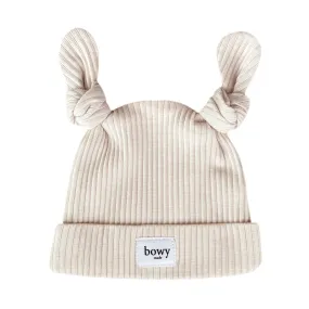 Bowy Made Double Knot Beanie - Cream