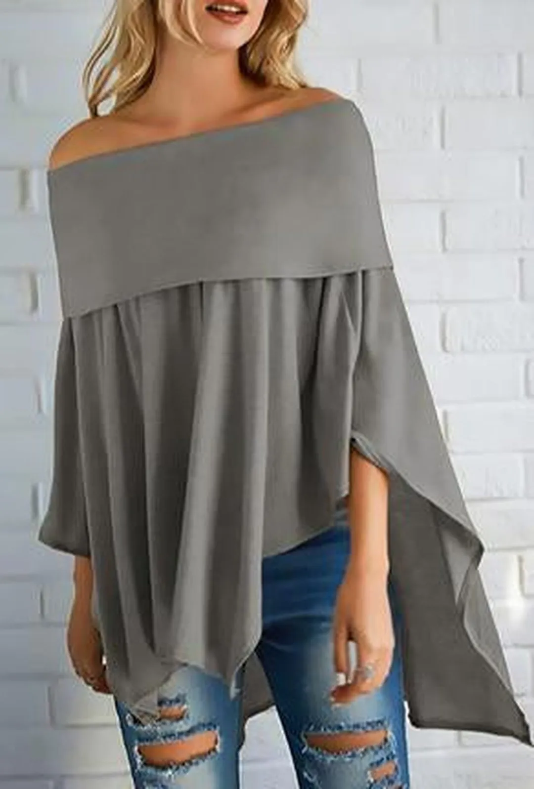 BRANDI - PONCHO SWEATER TOP