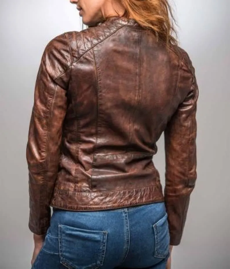 Brown Distressed Jacket