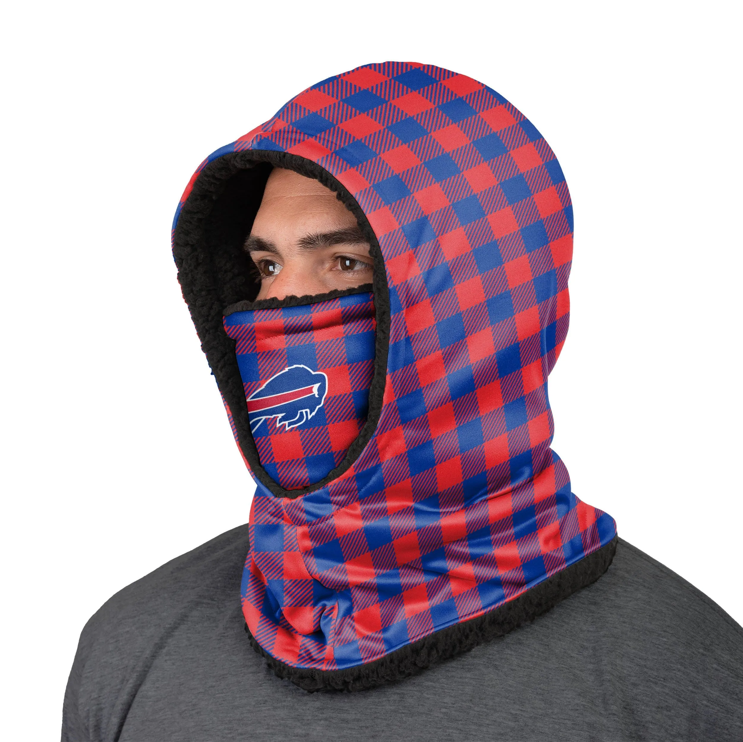 Buffalo Bills NFL Plaid Hooded Gaiter