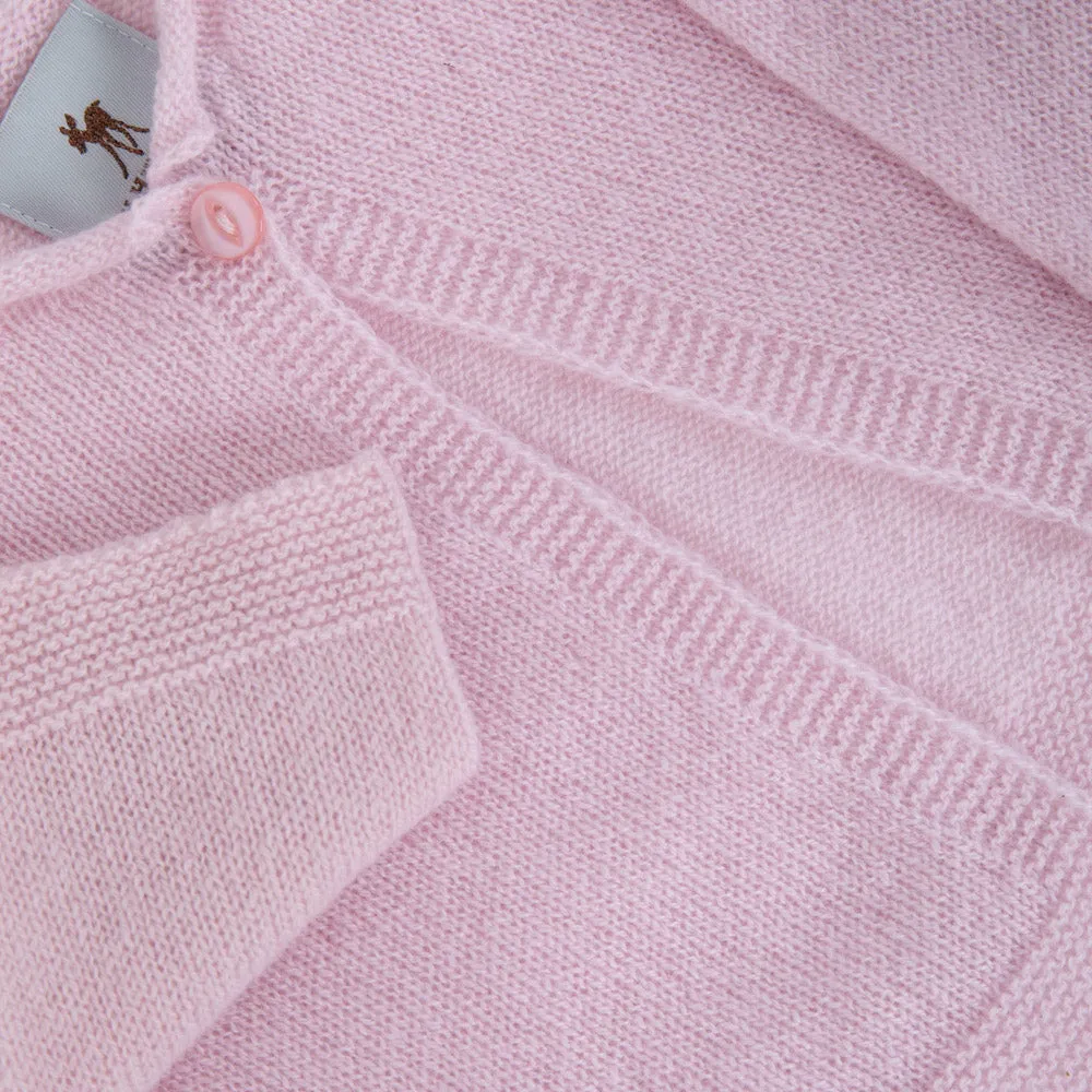 Cashmere Baby Cardigan - Pink