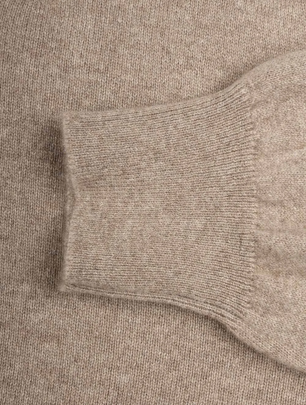 Cashmere Mock Neck Beige