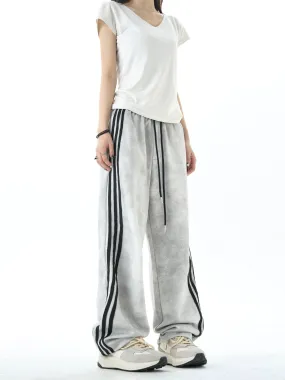 Charcoal Side Stripes Sweatpants