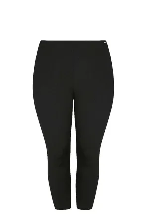 Chlorine Resistant Black 3/4 Swim Pant