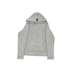 CHROME HEARTS CASHMERE HOODIE GREY