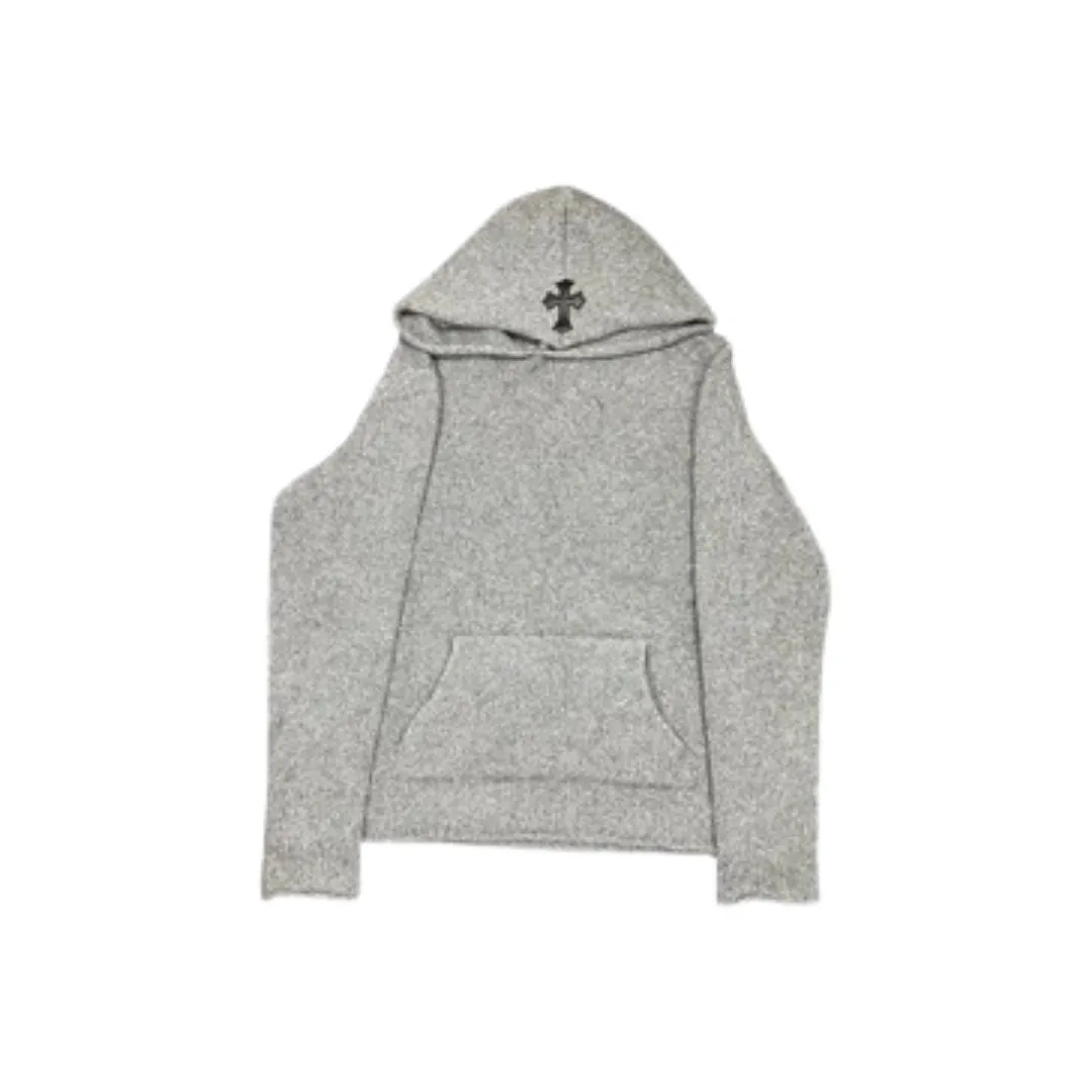 CHROME HEARTS CASHMERE HOODIE GREY