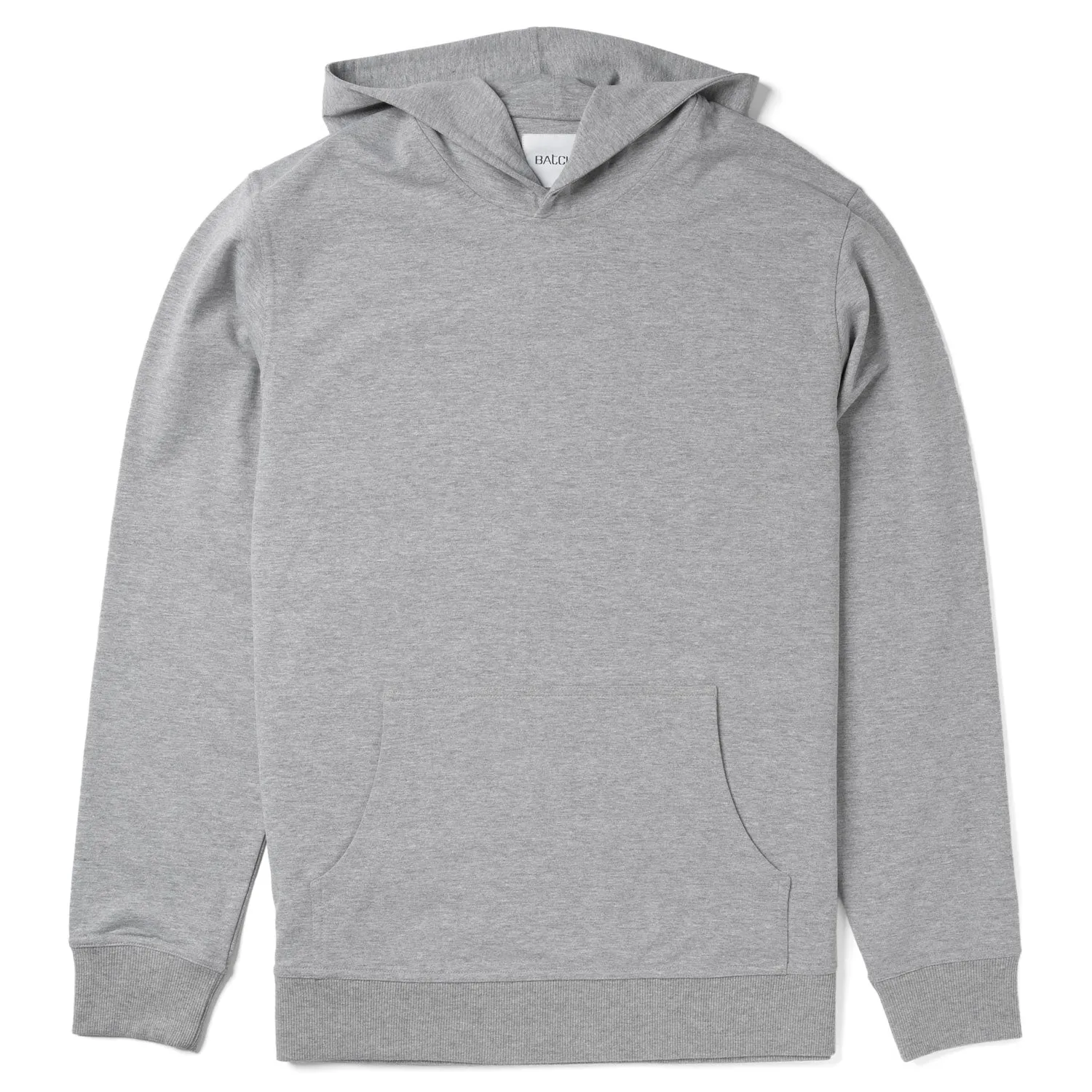 Classic Hoodie –  Granite Gray Melange Cotton Terry