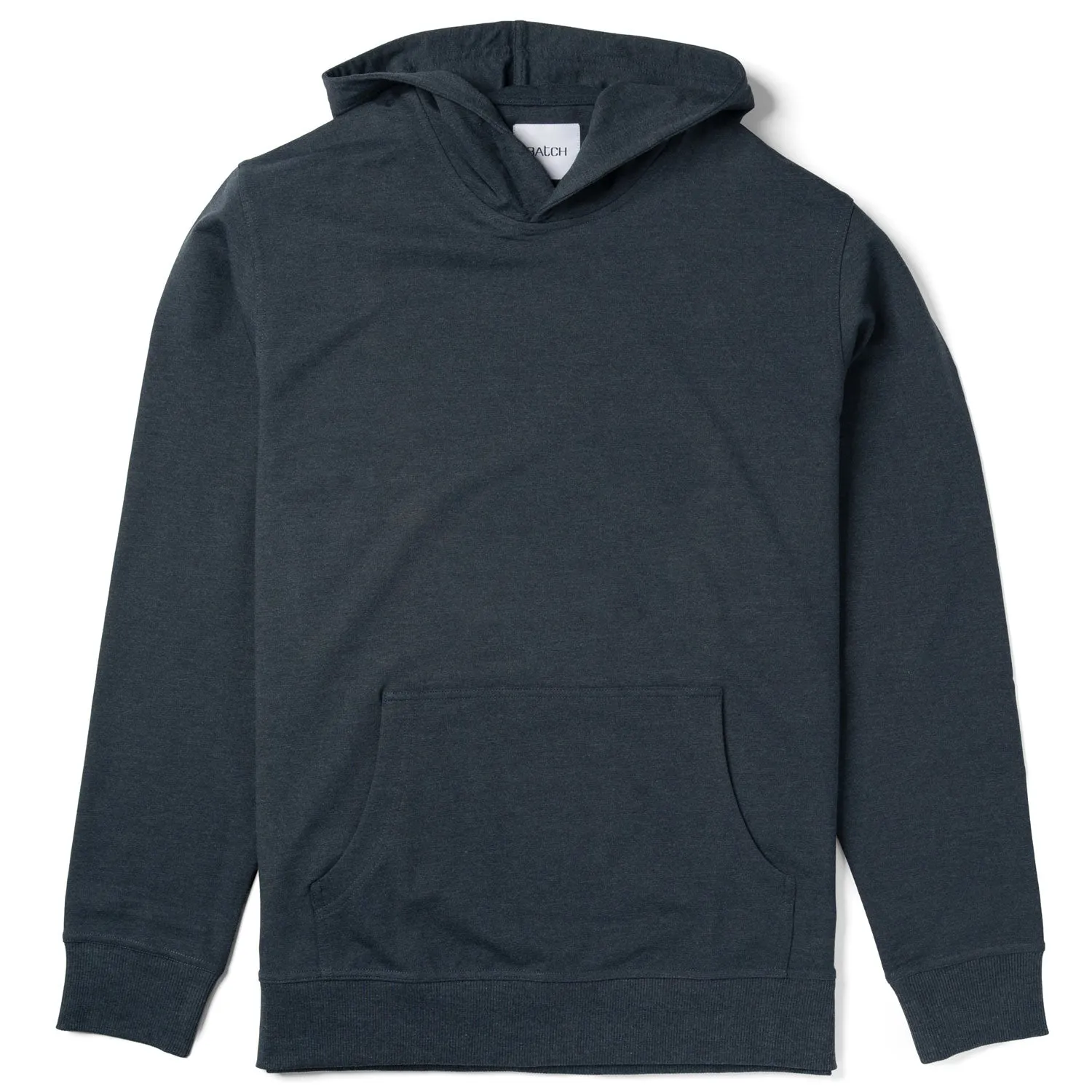 Classic Hoodie –  Navy Melange Cotton Terry