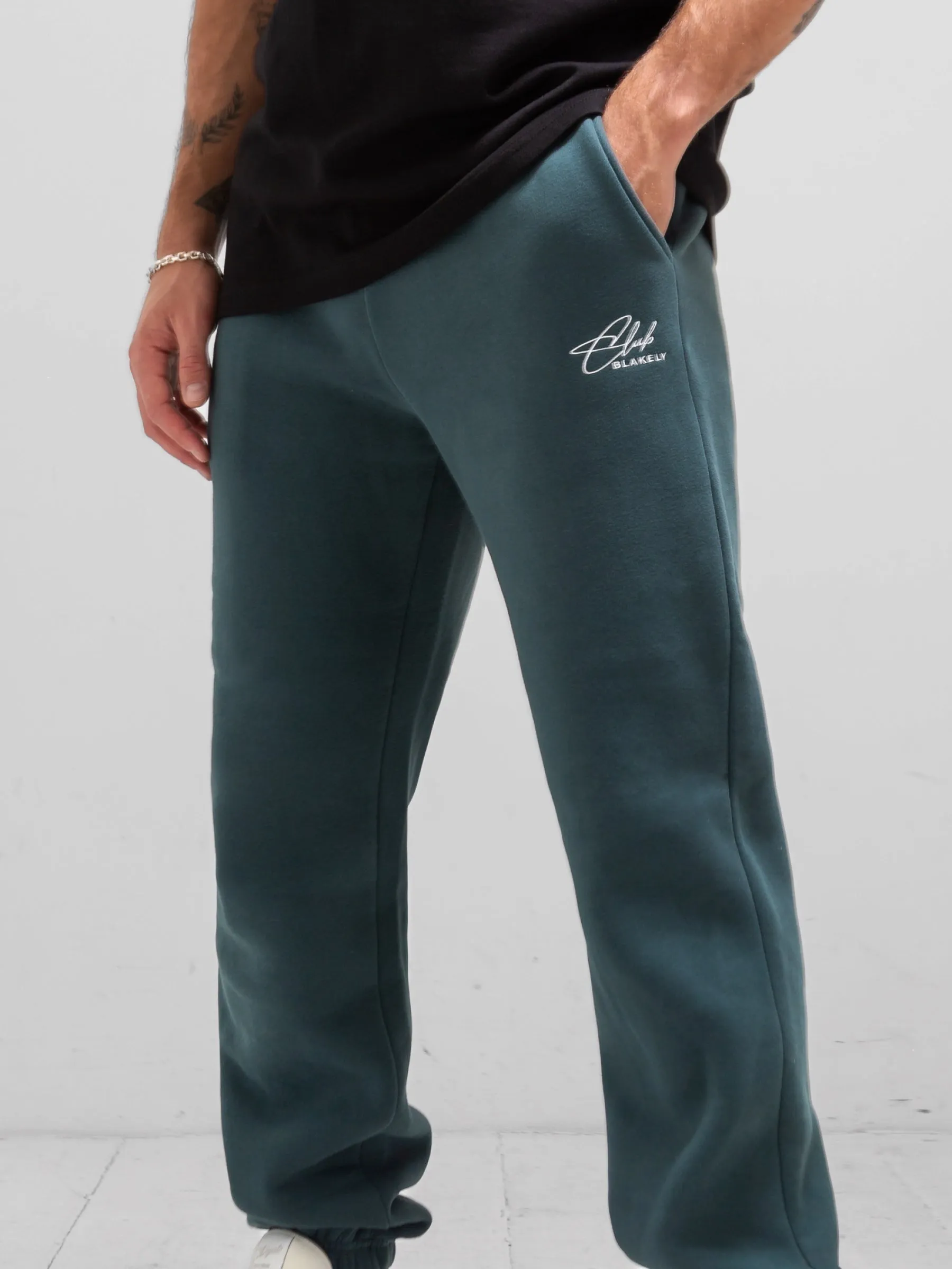 Club Relaxed Sweatpants - Teal Green